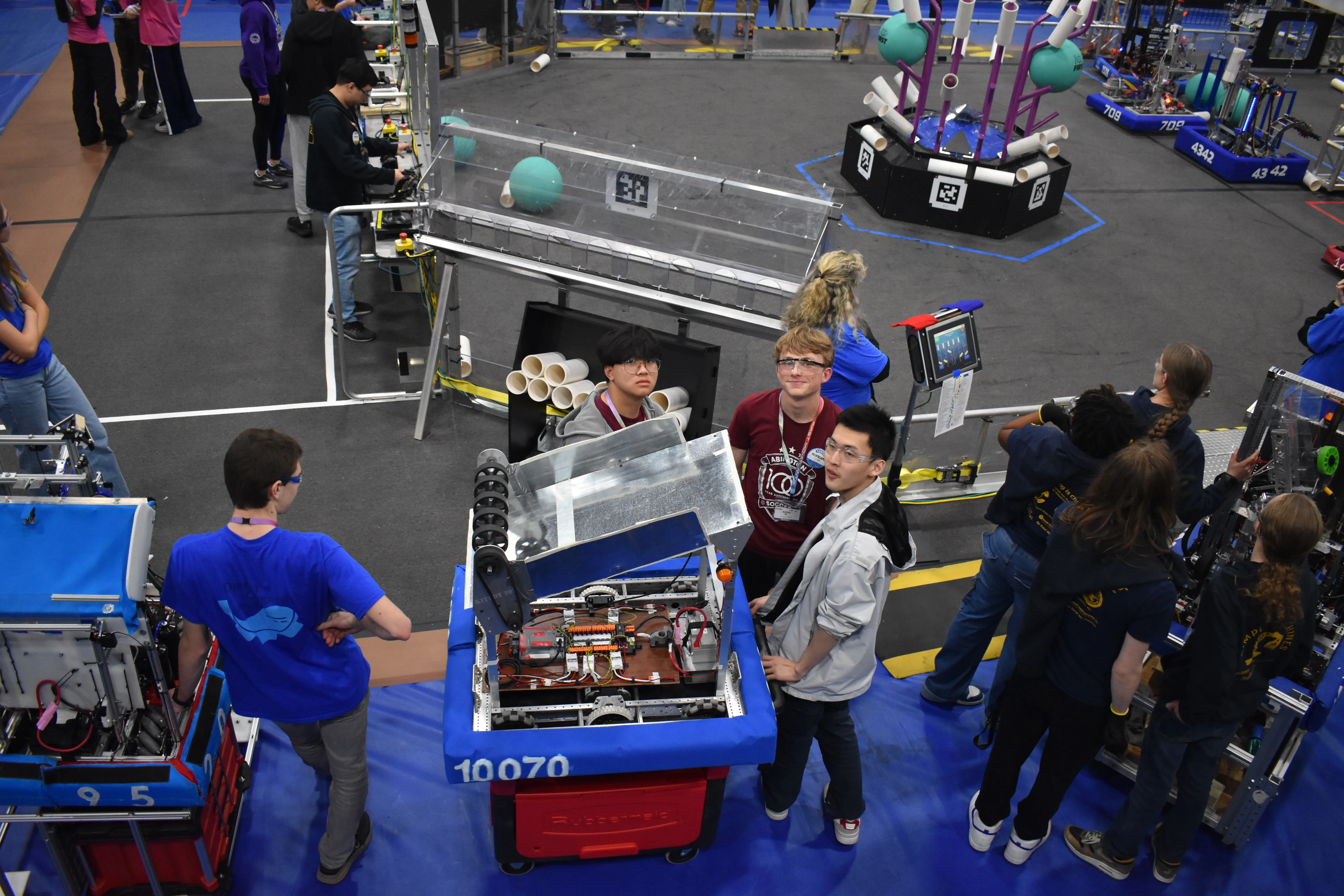 FRC Team 10070 Robot in Action